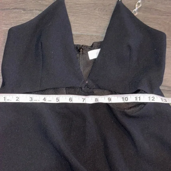 Jonathan Simkhai Ellis Crystal Strap Cut Out Mini Dress Size 4 Black/Silver - Picture 16 of 16